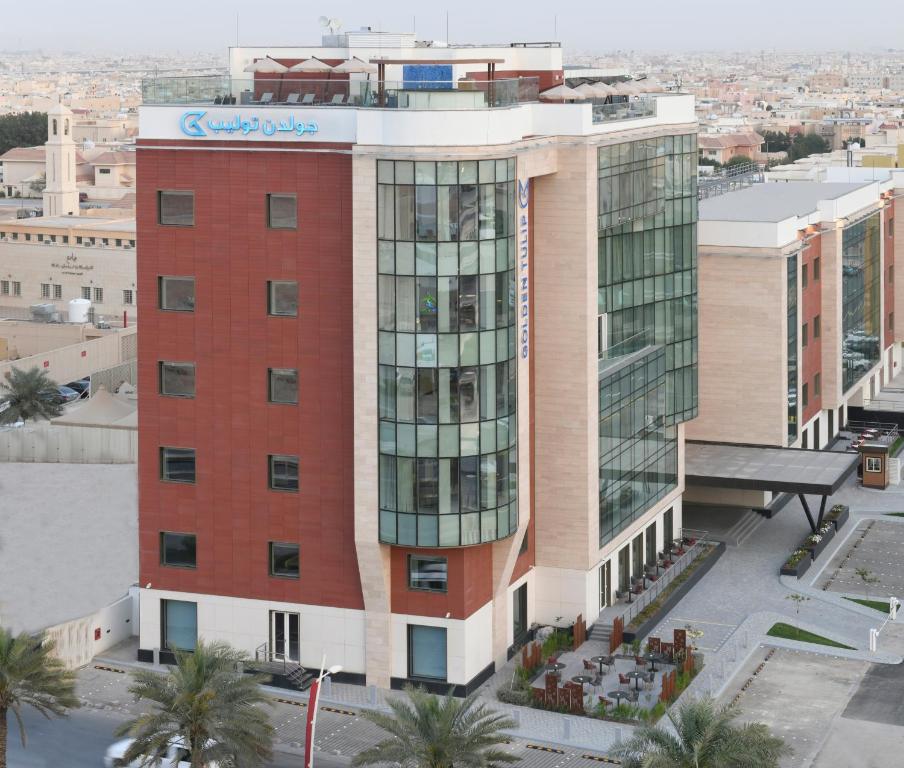 an overhead view of a building at Golden Tulip Riyadh in Riyadh
