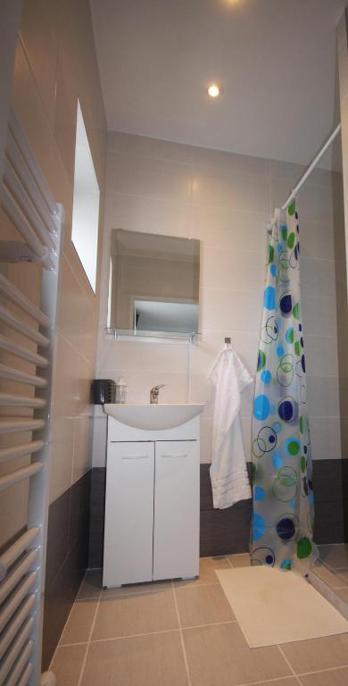 Koupelna v ubytování Apartmány Amália