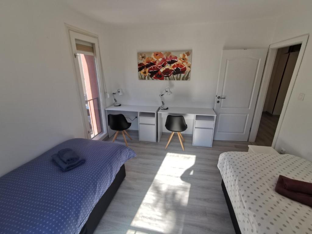 Posteľ alebo postele v izbe v ubytovaní Apartment Budin 2, Rijeka center