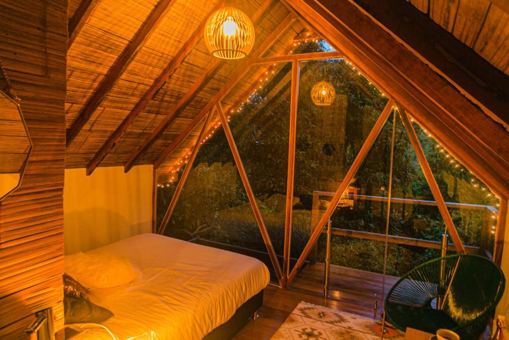 Glamping Lumbreにあるベッド