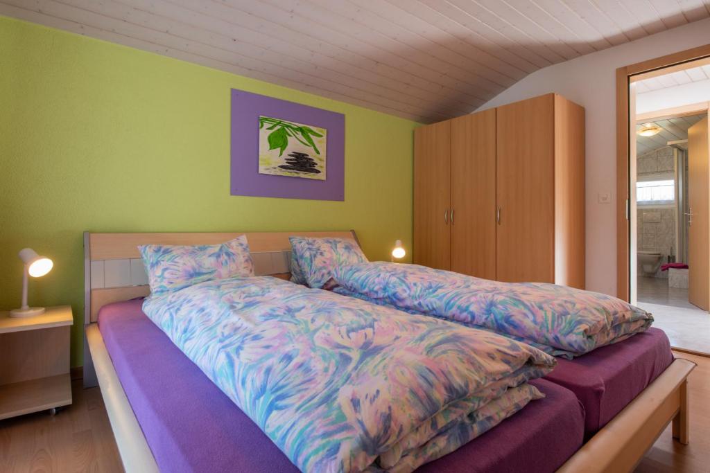 Postel nebo postele na pokoji v ubytování Haus Aurora
