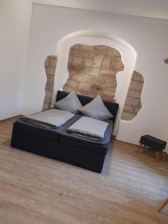 Postel nebo postele na pokoji v ubytování Gästehaus Leonie