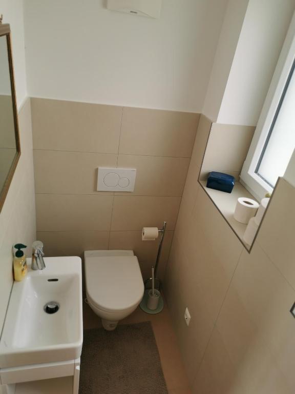 Kylpyhuone majoituspaikassa Haus mit Traumhaften Ausblick