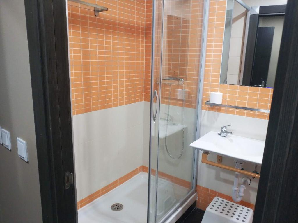 Koupelna v ubytování Apartamentos Santander Maliaño Suites 3000