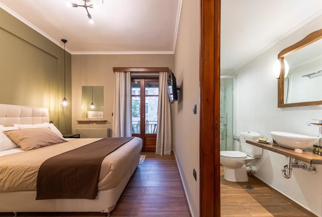 Koupelna v ubytování Ef Zin Hotel Arachova