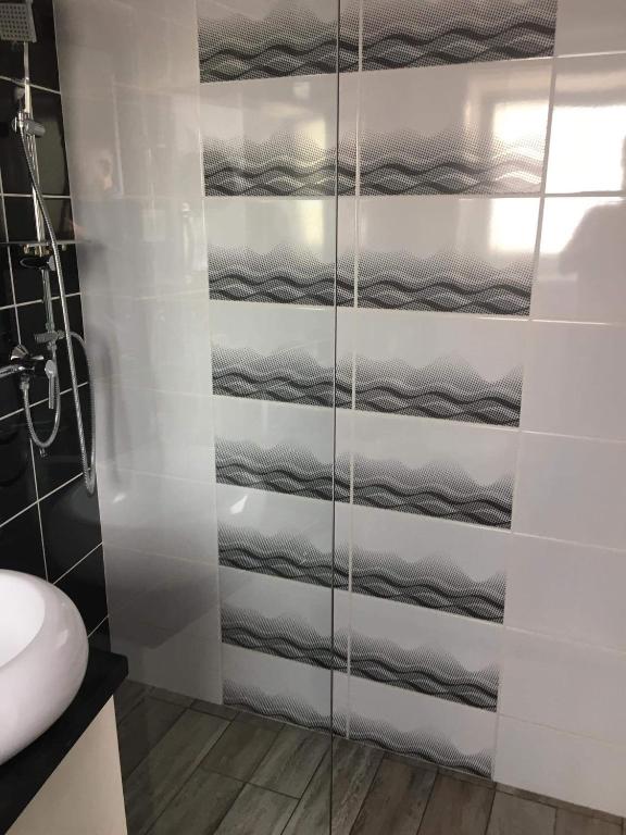 Kúpeľňa v ubytovaní Cuki Apartmanok