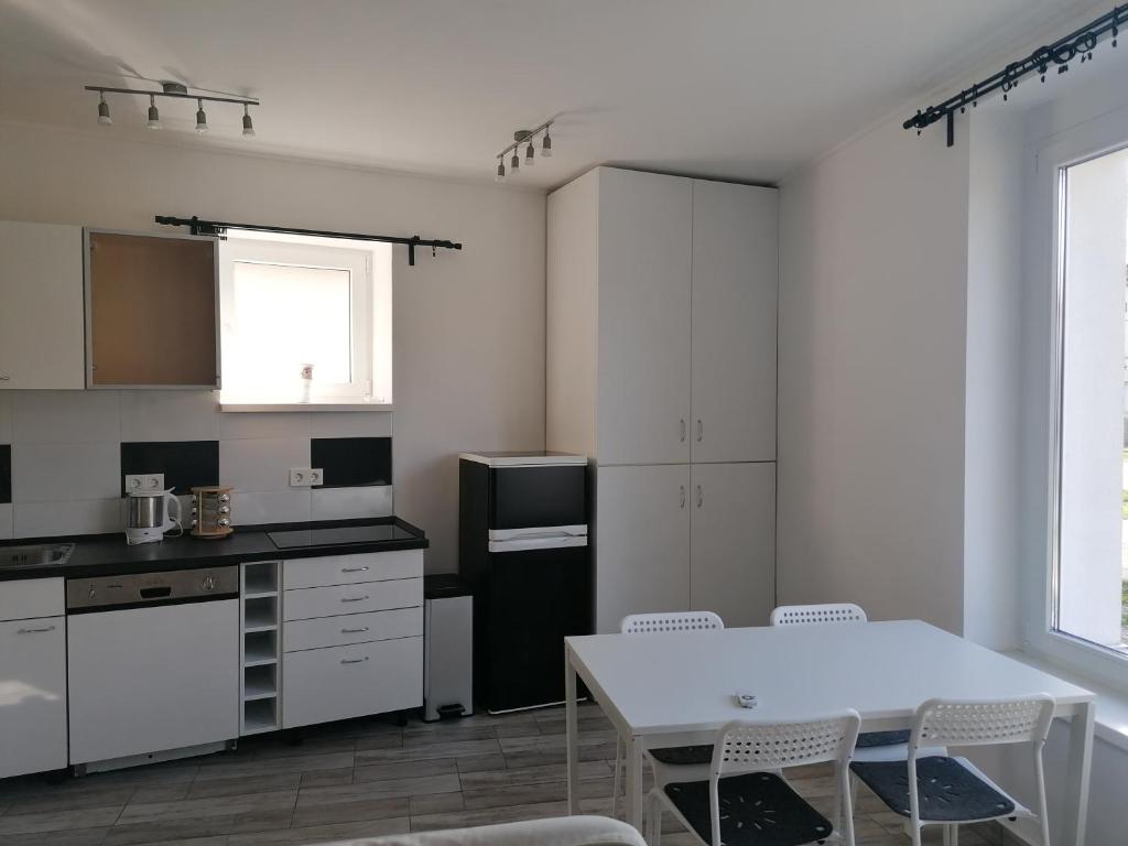 Kuchyňa alebo kuchynka v ubytovaní Cuki Apartmanok