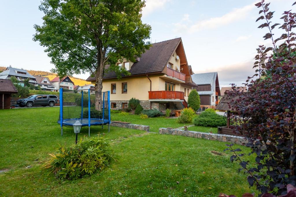 A garden outside Penzión Javor