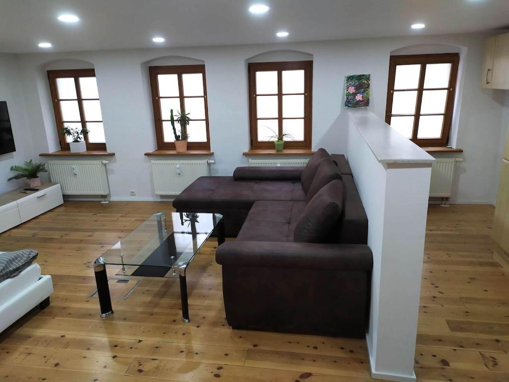 Area tempat duduk di Flat in Pirna in a charming neighbourhood