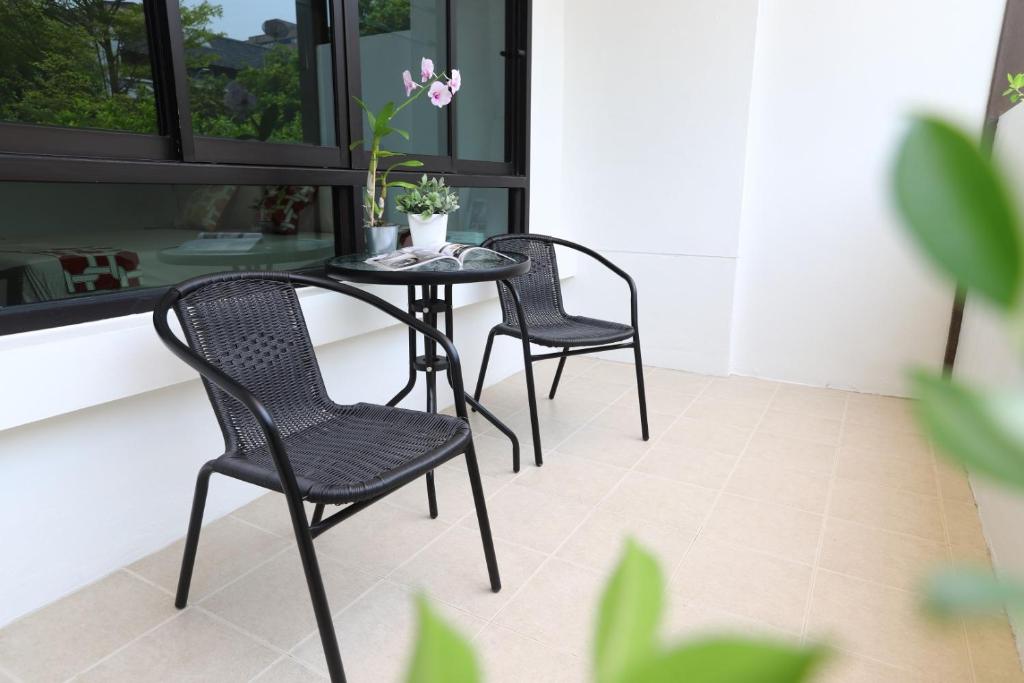 Balkón nebo terasa v ubytování Double Tree Residence