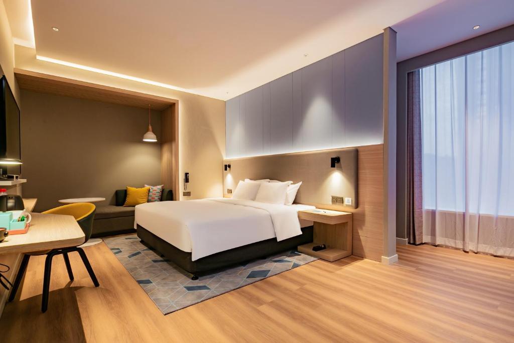 Holiday Inn Express Xi'an High Tech Zone North, an IHG Hotel - Chambre Standard Avec Un Roi Et Un Lit Simple