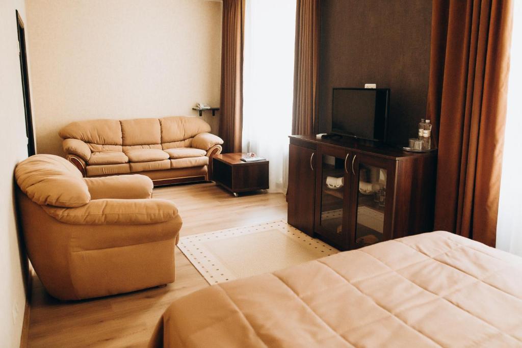 Posezení v ubytování Oberig Hotel