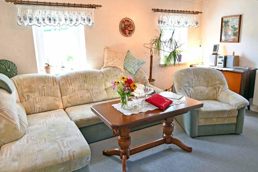 Posezení v ubytování Ferienwohnung Tammer