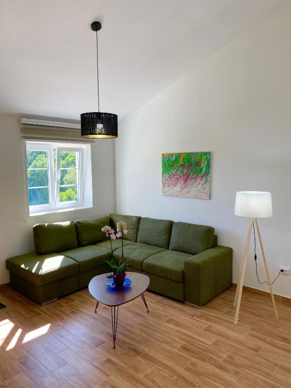 Posezení v ubytování BIO VILLAS