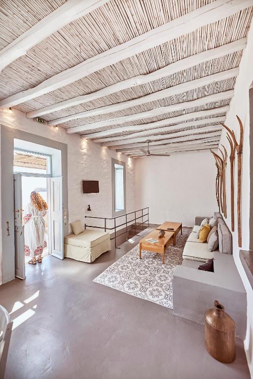 Posezení v ubytování Coco-Mat Eco Residences Serifos