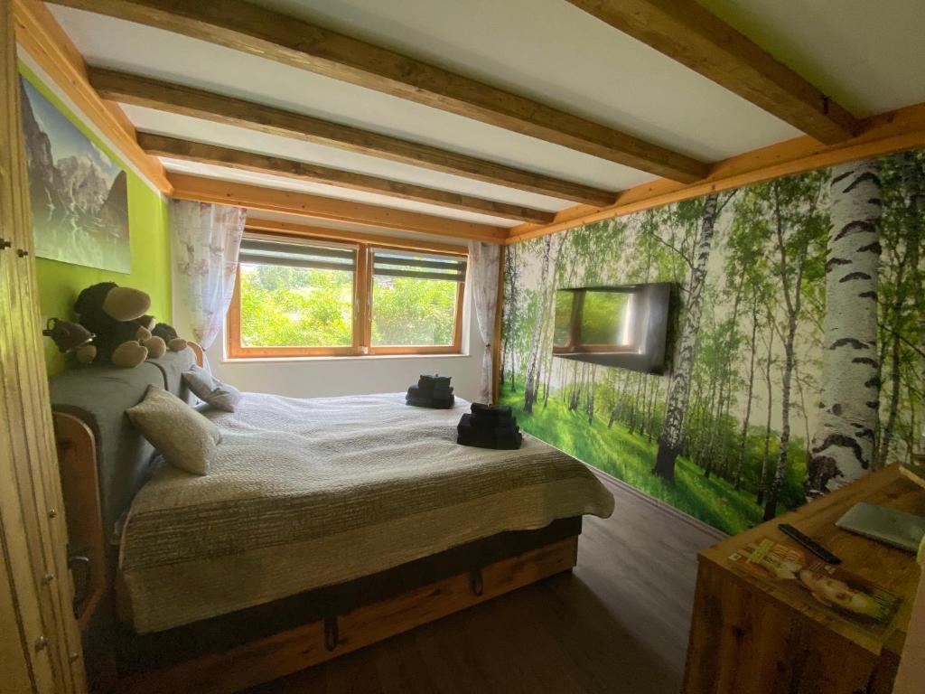 Postel nebo postele na pokoji v ubytování Apartment Villa Sonnegg