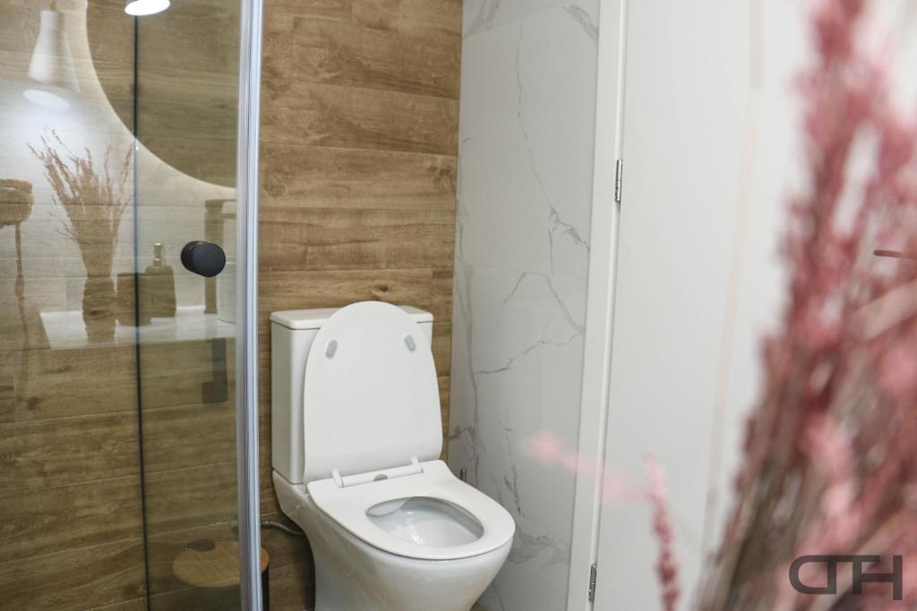 Kúpeľňa v ubytovaní New deluxe studio 4 downtown Thessaloniki- Fully equiped