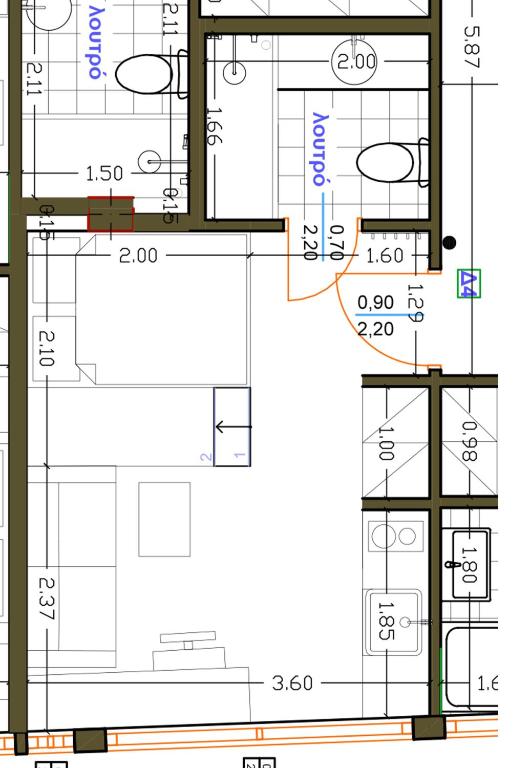 Plán poschodí v ubytovaní New deluxe studio 4 downtown Thessaloniki- Fully equiped