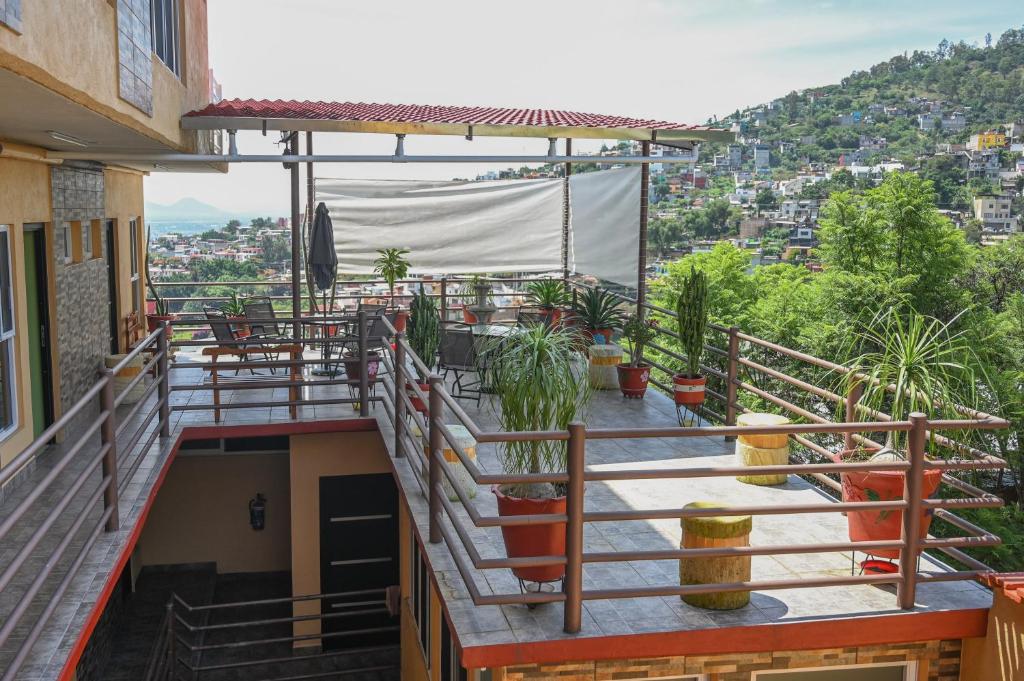 Balkón nebo terasa v ubytování Casa LEONOR