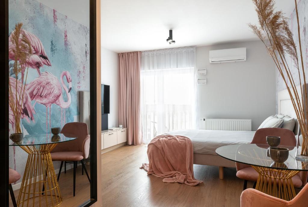 Część wypoczynkowa w obiekcie apartamenty-wroc Kurkowa