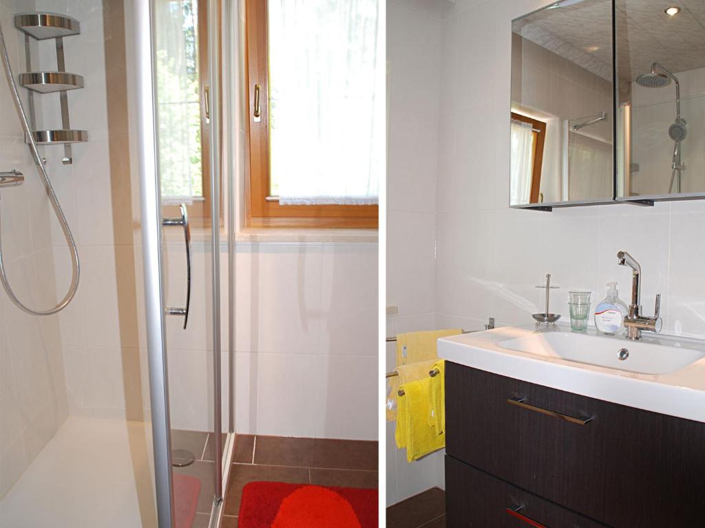 Koupelna v ubytování Ferienwohnung Frauenhoffer