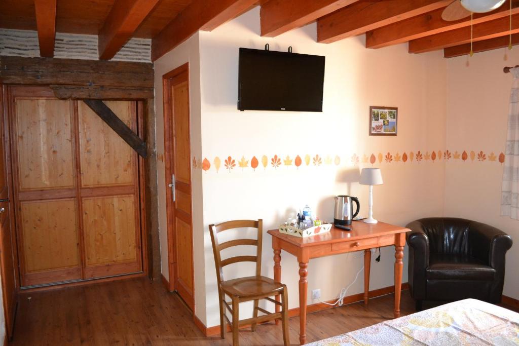 Chambres d'Hôtes Le Moulin à Epices - Habitación Doble Con Vistas Al Jardín