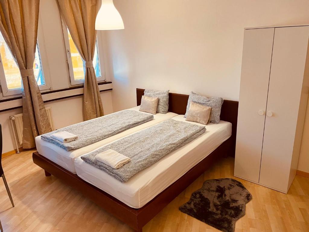 - une chambre avec 2 lits dans l'établissement Veni Apartments, à Graz