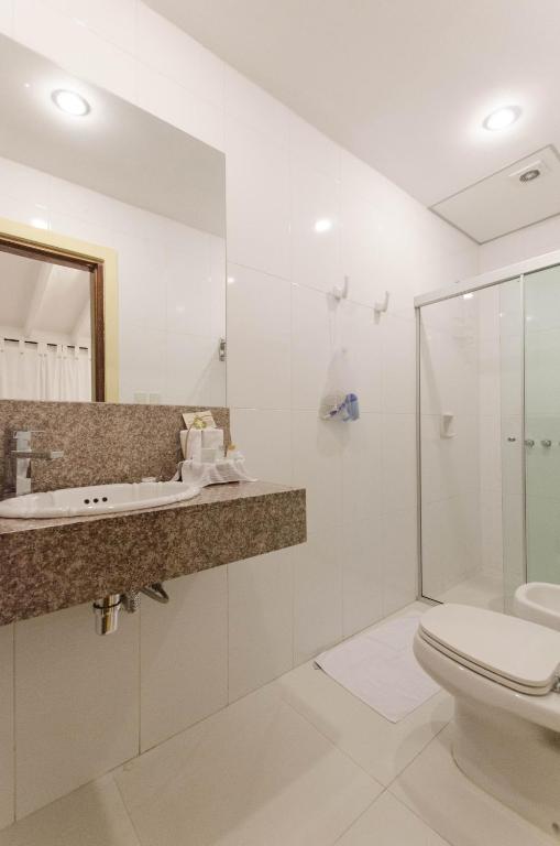 Koupelna v ubytování La Casona Hotel Boutique