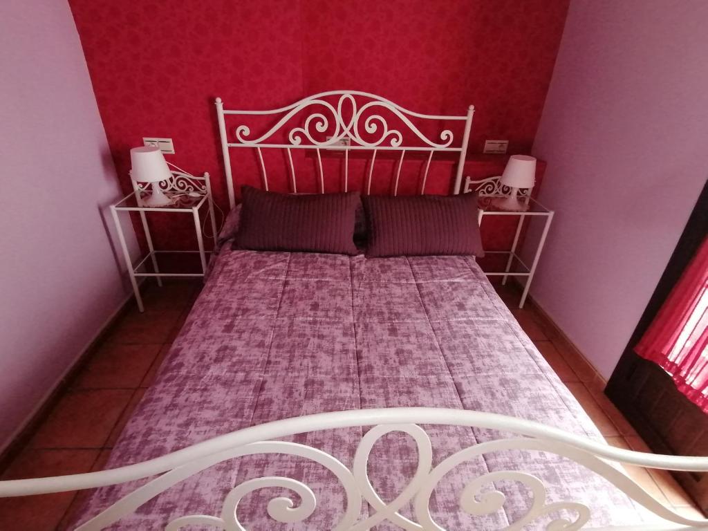 Postel nebo postele na pokoji v ubytování Entrecuevas