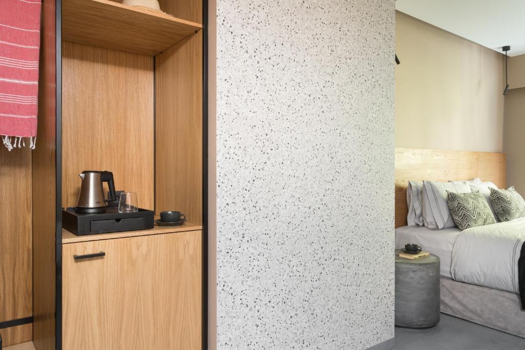 Kuchyň nebo kuchyňský kout v ubytování 11 Enteka Acropolis Suites