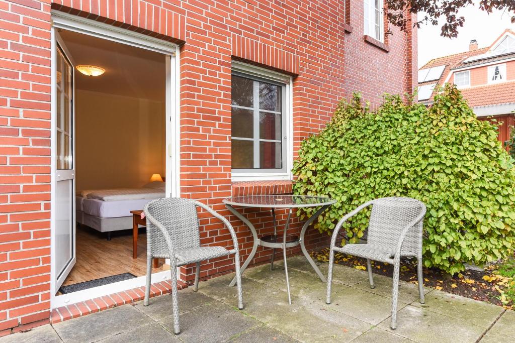 Patio nebo venkovní prostory v ubytování Hotel Garni Benser Watt