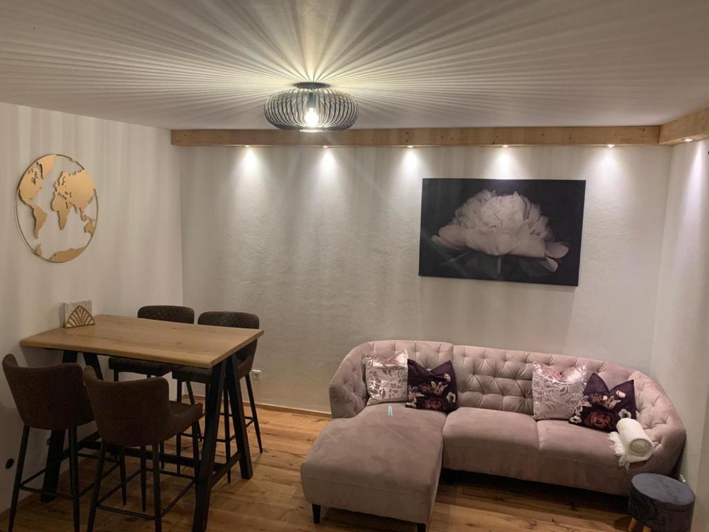 Posezení v ubytování Ferienwohnung Lisl