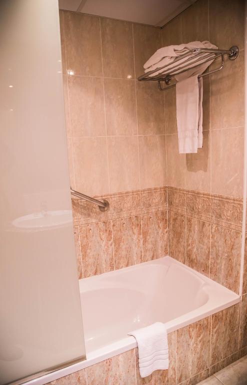 Koupelna v ubytování Hotel Xalet Verdú