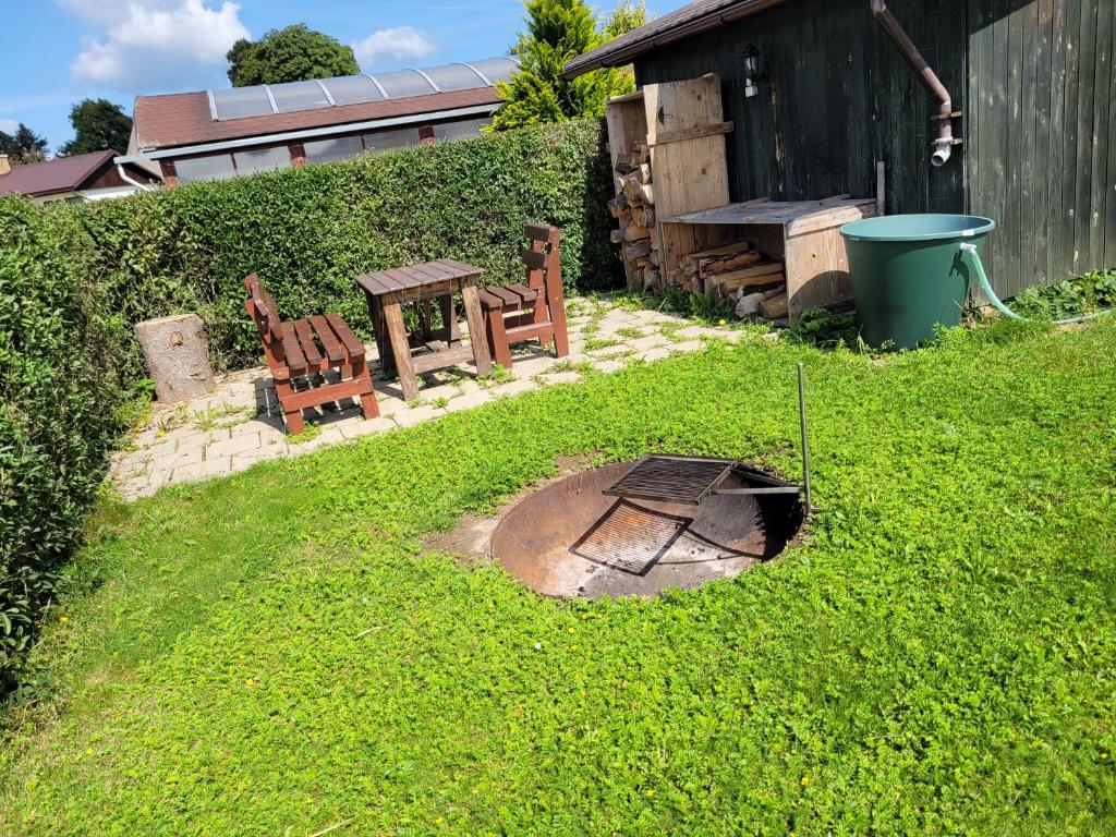 Zahrada ubytování Apartmány Velké Dářko