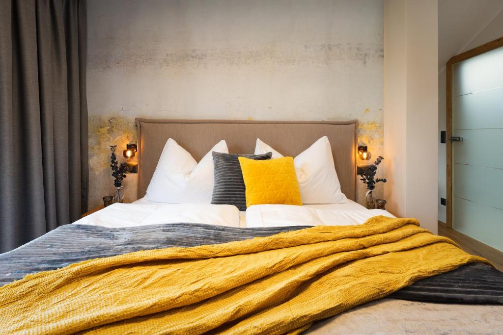 Letto o letti in una camera di Das Weinkitz