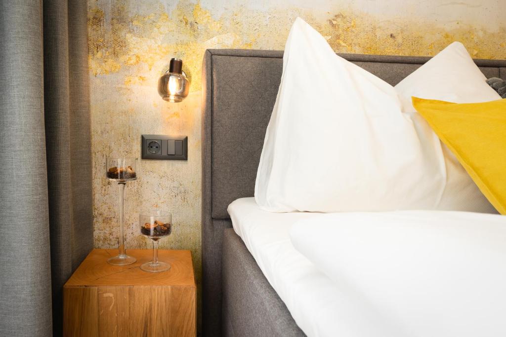 Letto o letti in una camera di Das Weinkitz