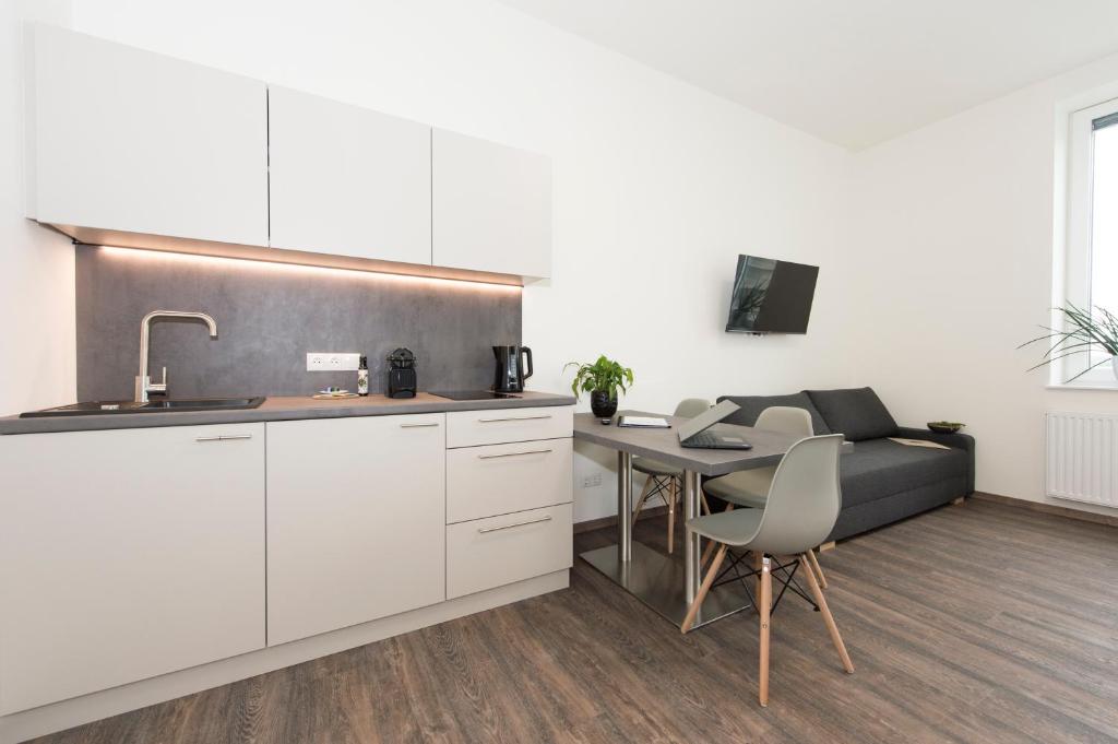 Köök või kööginurk majutusasutuses TT-ROOMS - kontaktlos mit Self Check-in I FREE PARKING