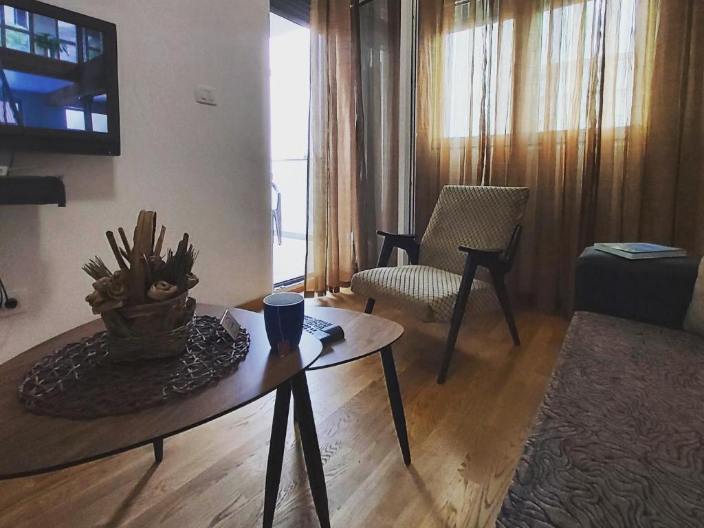 TV a/nebo společenská místnost v ubytování Apartman Miss T