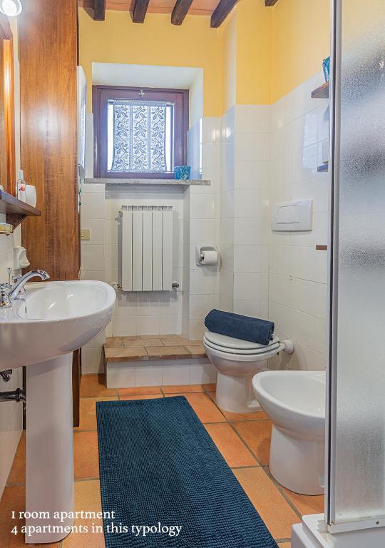 Koupelna v ubytování Borgo Solario
