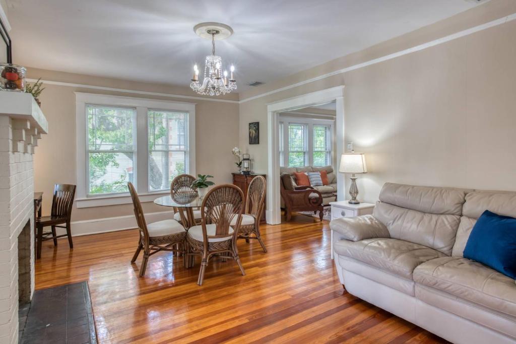 a living room with a couch and a table at 16 Saragossa Street B in St. Augustine