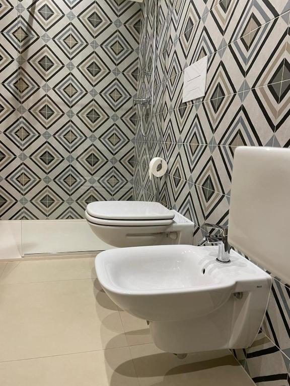 Koupelna v ubytování Alba Relais