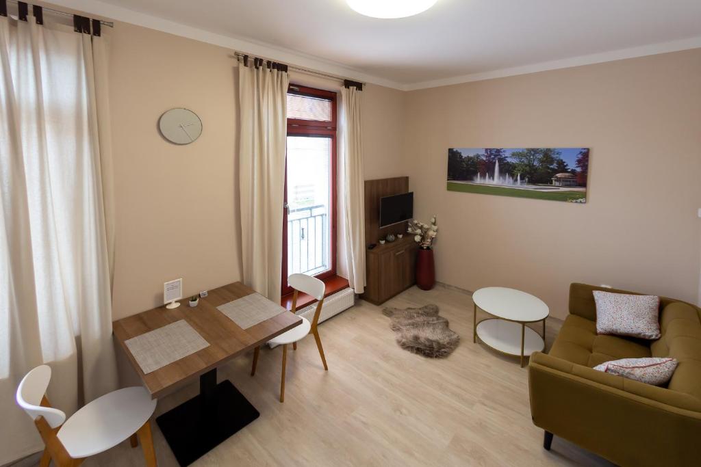 Posezení v ubytování Penzion Apartmány Resident