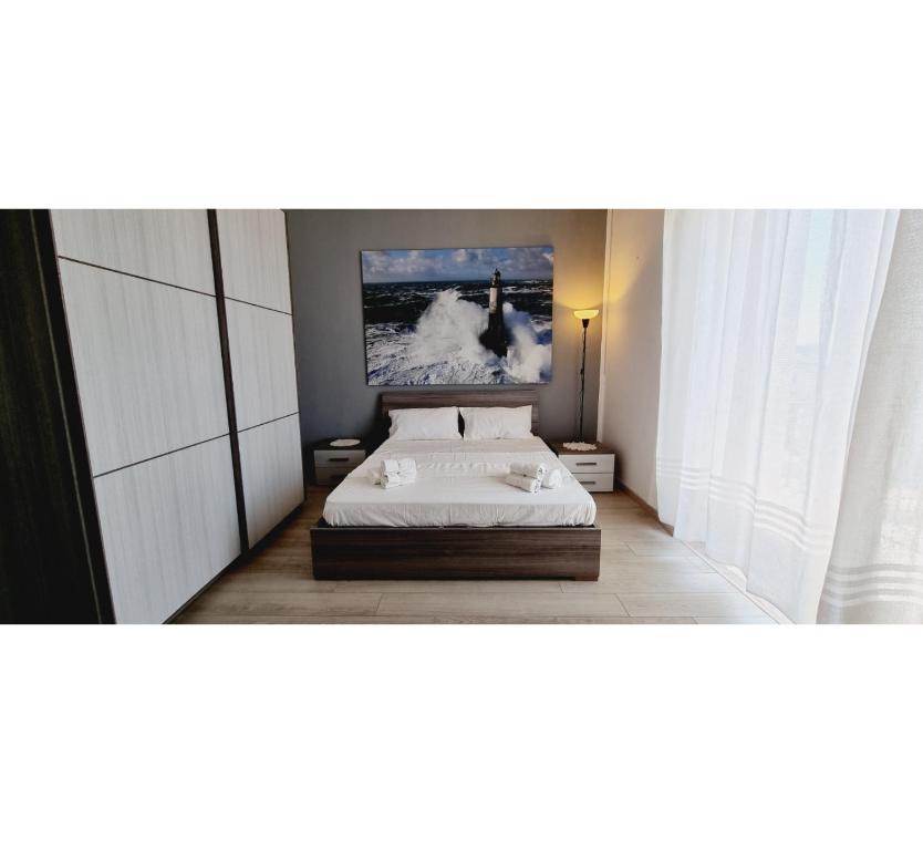 Un pat sau paturi într-o cameră la La Pepita