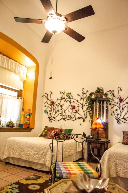 Postel nebo postele na pokoji v ubytování La Casona de Tete