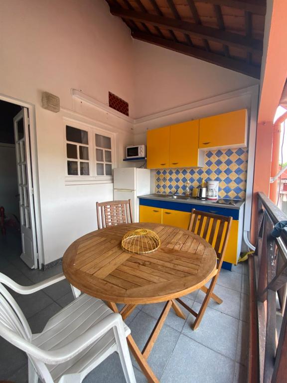 Kuchyň nebo kuchyňský kout v ubytování Residence Bel'Soleil