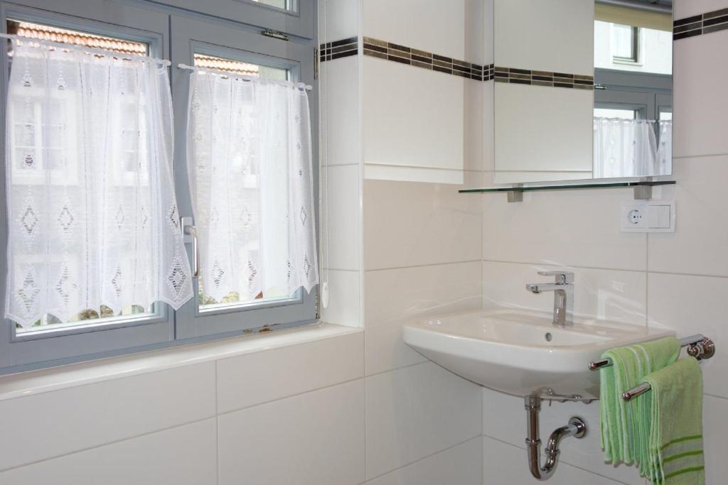Koupelna v ubytování Ferienwohnung Häckerstub'n Zang