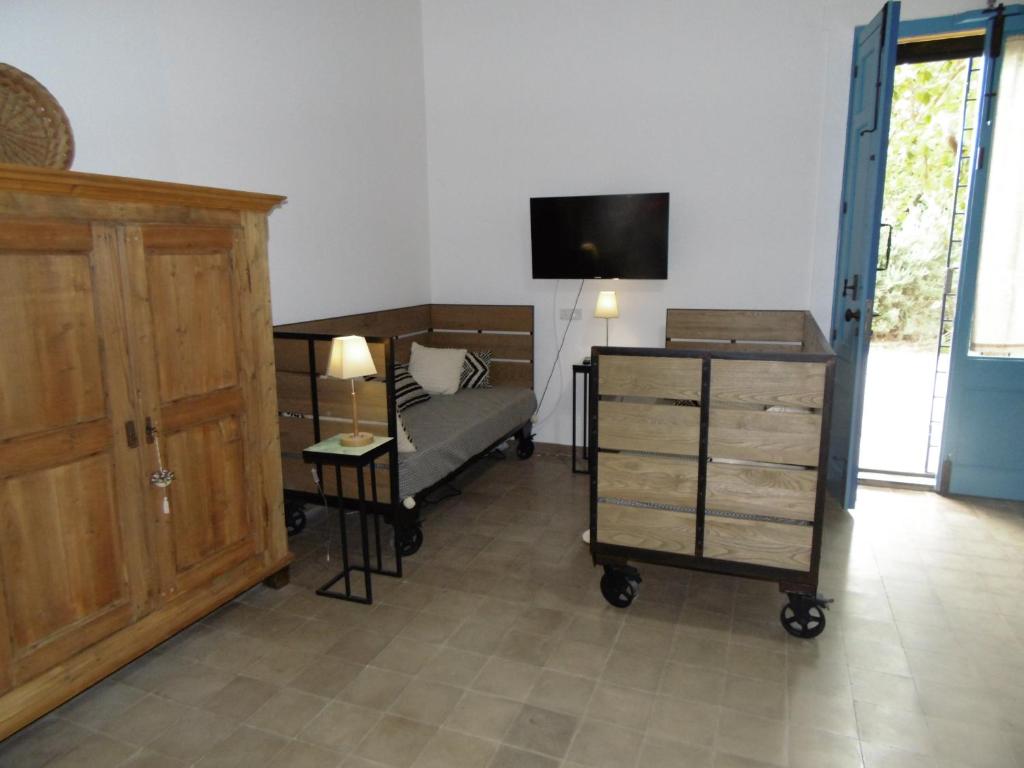 TV a/nebo společenská místnost v ubytování Porta dei Mari