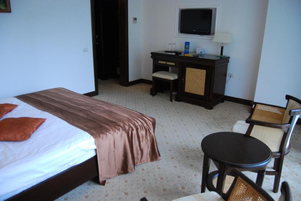TV a/nebo společenská místnost v ubytování Hotel Zodiac