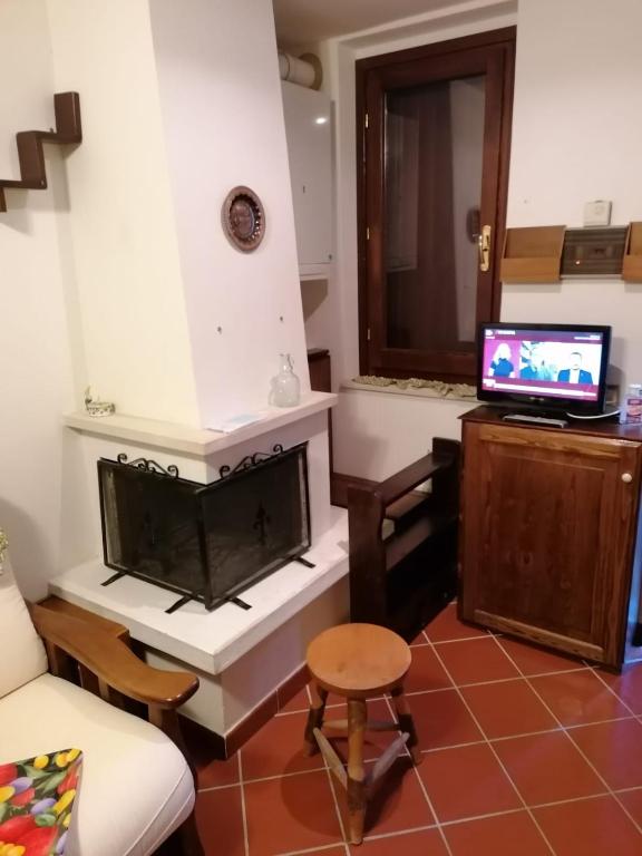 Kuchyň nebo kuchyňský kout v ubytování Lo chalet Biancaneve