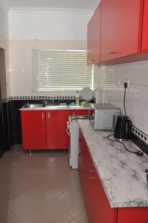 Eldhús eða eldhúskrókur á Haute Aparthotel